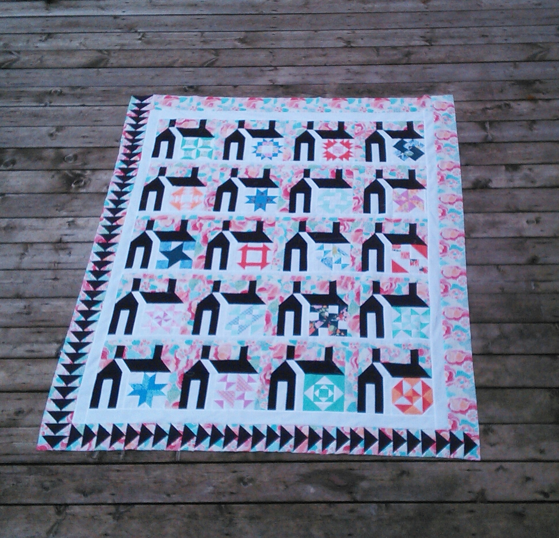 Just Takes 2 Schoolhouse Quilt