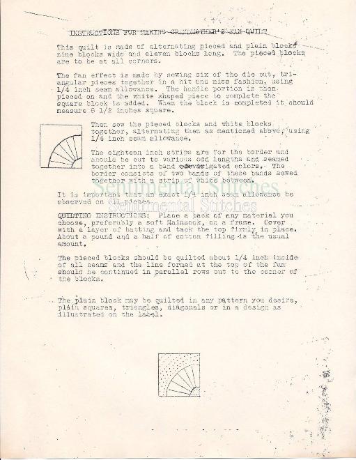 4009 Grandmother's Fan instructions 40pct