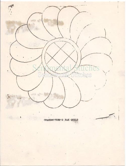 4009 Grandmother's Fan quilting design 40pct