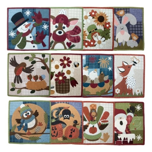 Little Quilts Squared Calendar Series all as jpg